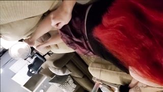 Tranny used as jism drizzle and gets mouth ravaged and assfucking without a condom internal cumshot