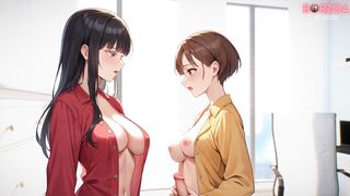 Elder bigtits fabulous sister with young sista investigating fat rock hard secret in undies when mummy is out (Anime porn/Animated/Hermaphroditism)