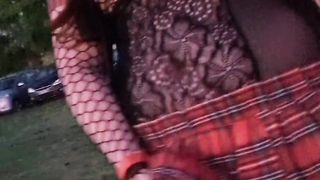 Tgirl showcasing at the Fuck-a-thon Expo!