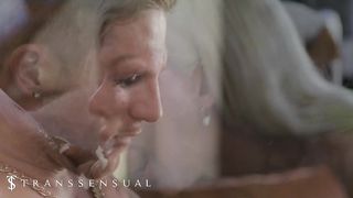 TRANSSENSUAL - Super-hot Gonzo Boinking & Cumfilled Orgasms With Big-chested Honey Brittney Kade & Roman Todd