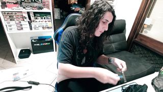 Plump Trans Woman attempts stimulating sound