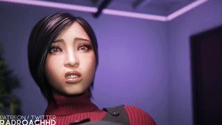 Ada wong gets entire figure facialed in spunk