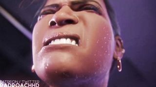 Ada wong gets entire figure facialed in spunk