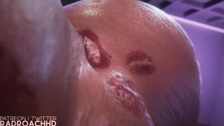 Ada wong gets entire figure facialed in spunk