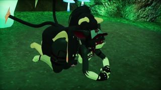 two Pokemon In Deh Forest