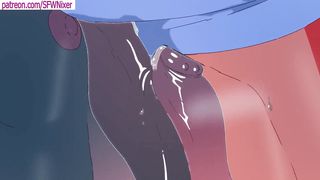 Warm hairy futa girl/girl anime porn