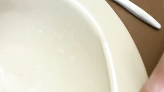 brushing my teeth with assfuck beads in