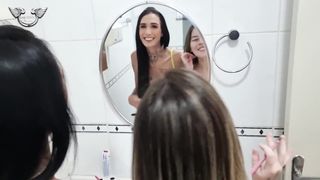 Part 1 My transvestite acquaintance came to have fun with me and my beau at Mansão Himeros