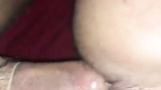 Monster milky shecock tearing dude bum