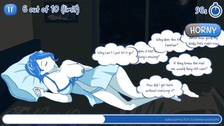 TOUCH HERSELF WHILE SHE'S [censored]