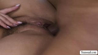 Latina Trans babe Foxxy fucks MILF blonde Kenzie