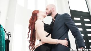 Cliff kisses Ariels exposed back