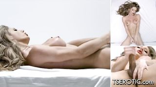 TS Girl Jade Venus Strokes Her Big Cock