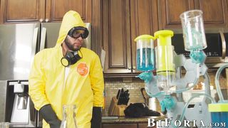 Bunny Colby sucks stud off while Wolf Hudson bangs him hard