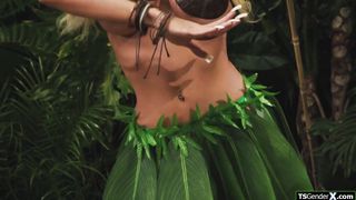 Look at the horn on that tgirl hula babe