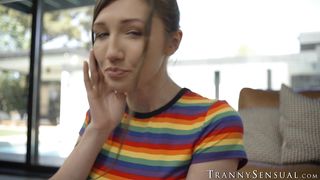 Nicole Doshi and her friends FEAST on TS Ariel Demure hard cock