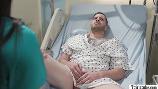 Shemale nurse gets ass banged by horny patient