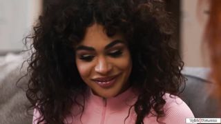 Milf strokes shemale colleague with toy