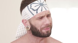 Johny Hill drilled raw in hardcore bisexual 3way pounding