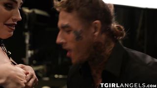 The making of sex scene featuring TS Natalie Mars and her fuck partners