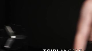 The making of sex scene featuring TS Natalie Mars and her fuck partners