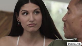 Gorgeous Tgirl Zariah Aura analed by Axel Green