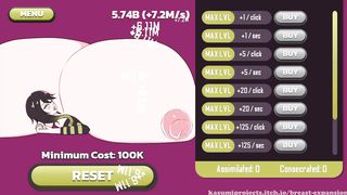 Inflate Her Breast Through Clicking