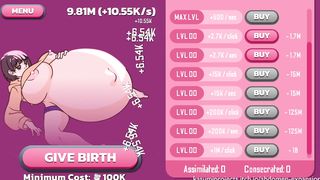 MAKE HER BELLY GROW THROUGH CLICKING