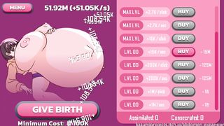 Click and click until her belly grows