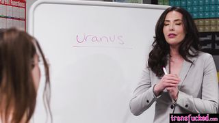 Shemale student banged sexy teacher