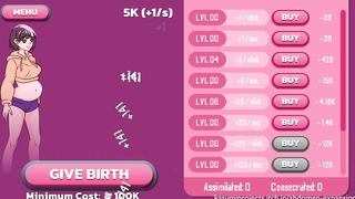 INFLATE HER BELLY WHILE SHE STANDING