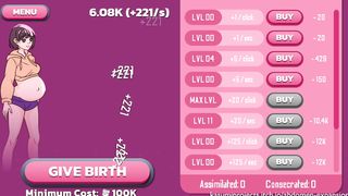 INFLATE HER BELLY WHILE SHE STANDING