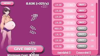 INFLATE HER BELLY WHILE SHE STANDING