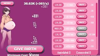 INFLATE HER BELLY WHILE SHE STANDING