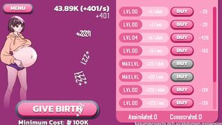 INFLATE HER BELLY WHILE SHE STANDING