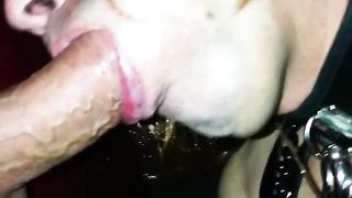 Blase fetten Schwanz am glory hole