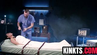 Stud Mike Panic bent over for anal penetration by curvy Jessica FoxÂ 