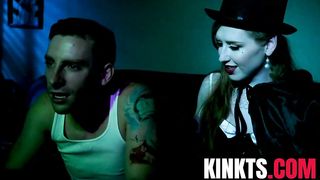 Redhead Sebastian Keys welcomes the big cock of slim Shiri Allwood