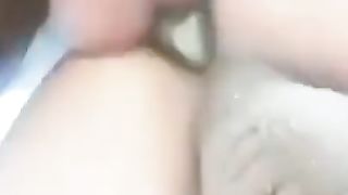 Lean transgender princess with immense manmeat at the beach