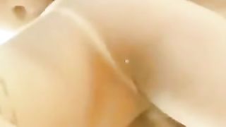 Lean transgender princess with immense manmeat at the beach