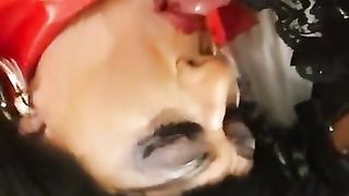 Celeste deep throating BIG BLACK COCK