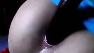 Jackie Miles Ruins An Eggplant With Her Bung!