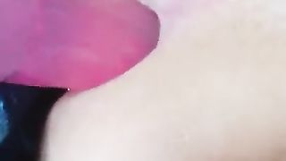Drilling my mental domination sissy bootie with XXL pinkish faux-cock