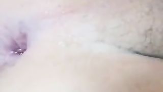 Drilling my mental domination sissy bootie with XXL pinkish faux-cock