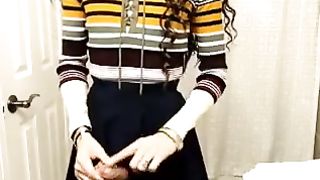 dark haired sissy dancing