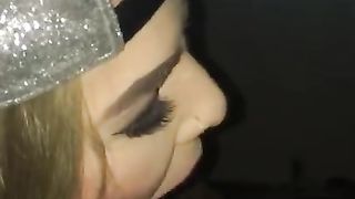 Spanish t-girl jizz in facehole