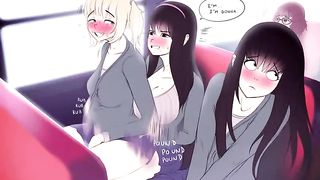 Transgirl drills female on college bus