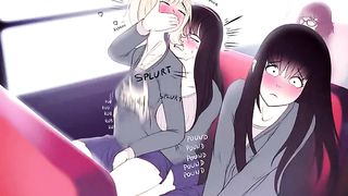 Transgirl drills female on college bus