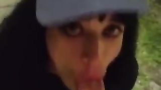 Part three. Sissy trap crossdresser fellating deep in hatch