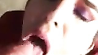 Concluding on First-Timer TRANSSEXUAL Face and Guzzles Spunk